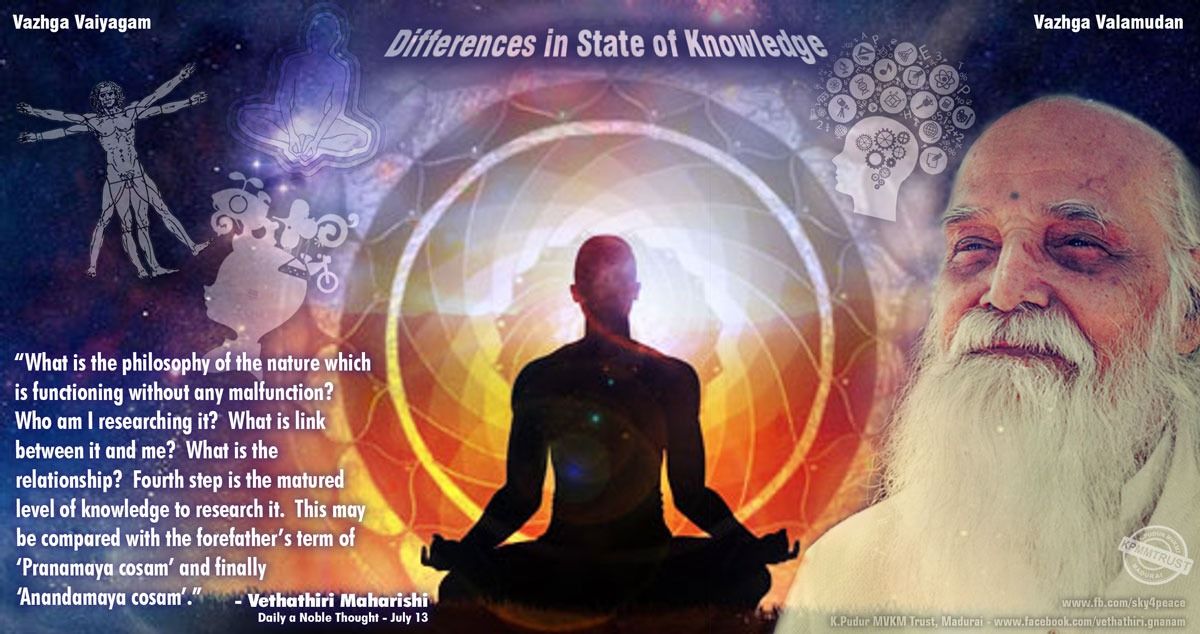 Differences in state of knowledge